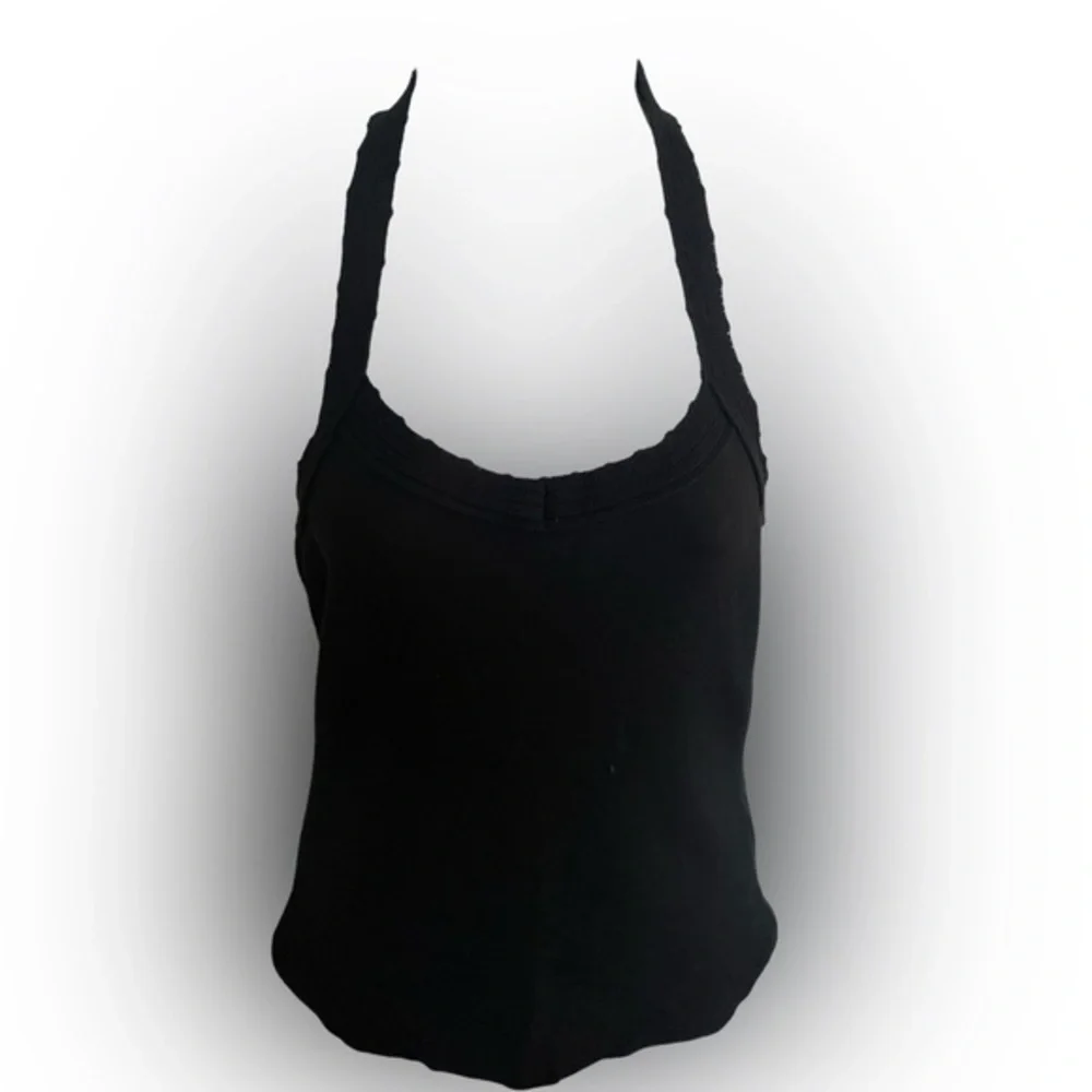 Ann Taylor Knit sleeveless Sweater - S black , cotton spandex